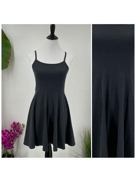 Divided Dresses & Skirts - Divided Grey Strappy Sun Dress Fit & Flare Gray Knit Small